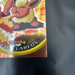 2000 Topps Pokemon TV Animation Edition Series 3 Holo Foil #136 Flareon - Image 3