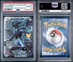 PSA 10 GEM MINT 2021 POKEMON CELEBRATIONS FULL ART ZEKROM BLACK/WHITE 114/114 - Image 1