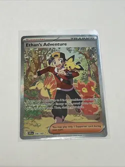 Pokemon Ethan's Adventure 236/182 Sv10: Holo SIR Destined Rivals Rare - Image 1