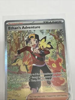 Pokemon Ethan's Adventure 236/182 Sv10: Holo SIR Destined Rivals Rare - Image 2