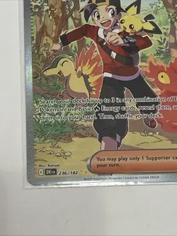 Pokemon Ethan's Adventure 236/182 Sv10: Holo SIR Destined Rivals Rare - Image 3