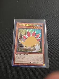 Yugioh Doodle Beast - Stego BLCR-EN032 Secret Rare 1st Ed Near Mint - Image 1