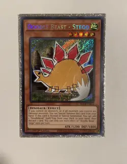 Yu-Gi-Oh! Crystal Revenge ~ Doodle Beast - Stego BLCR-EN032 ~ Secret Rare Holo - Image 1