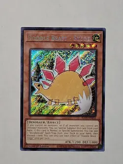 Yugioh Doodle Beast - Stego BLCR-EN032 1st Edition Secret Rare NM/M (A165) - Image 1