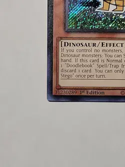 Yugioh Doodle Beast - Stego BLCR-EN032 1st Edition Secret Rare NM/M (A165) - Image 3