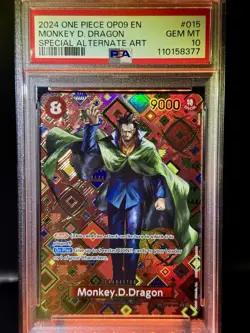 ONE PIECE TCG PSA 10 Monkey D. Dragon OP09 Special Alt Art SP - Image 1