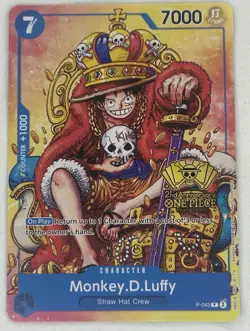 Monkey.D.Luffy (2nd Anniversary Stamped Promo) P-043 - One Piece TCG - English - Image 1