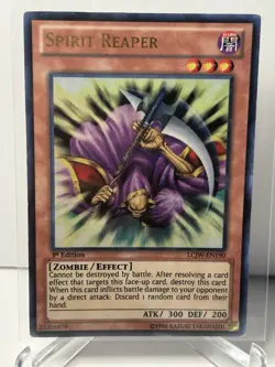 Yugioh Card - Spirit Reaper Ultra Rare 1st Edition LCJW-EN190 HP - Image 1