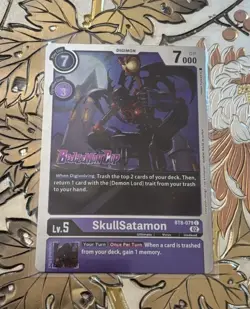 Digimon Card Game SkullSatamon Beelzemon Cup Foil BT8-079 Pre-Release - Image 1