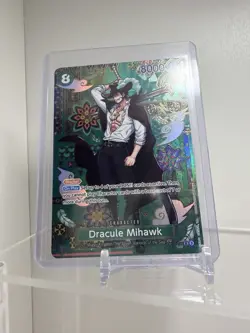 Dracule Mihawk SP Foil Character Card 8000 Power One Piece Card Game Bandai - Image 4