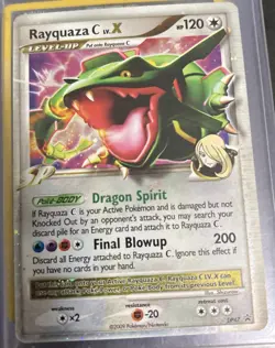 Rayquaza C LV.X DP47 Black Star Promo Diamond & Pearl Holo Rare Pokemon Card - Image 1