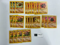 LOT OF 24 POKEMON CARDS FOSSIL SET GRAVELER 37/62 SANDSLASH GOLEM KABUTO LP-MP - Image 1