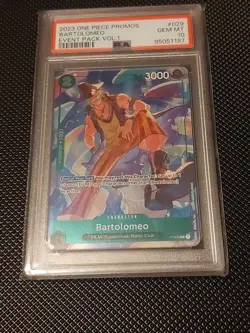 Bartolomeo (Event Pack Vol. 1) P-029 One Piece Promotion Cards Foil - Image 2