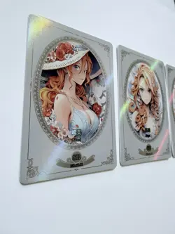 Nami 3 Card SR Lot One Piece Waifu Goddess Story Thick Foil - Image 2