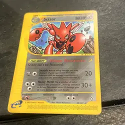 SCIZOR 32/147 Aquapolis E-SERIES NON-HOLO rare Pokemon TCG card - Image 1