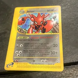 SCIZOR 32/147 Aquapolis E-SERIES NON-HOLO rare Pokemon TCG card - Image 2