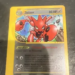 SCIZOR 32/147 Aquapolis E-SERIES NON-HOLO rare Pokemon TCG card - Image 3
