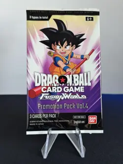 Promotion Pack Vol. 4 | SEALED | Dragon Ball Fusion World | 3 Cards Per Pack - Image 1