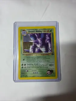 Pokemon TCG Giovanni's Nidoking Gym Challenge Holo Card 7/132 1st Edition Rare - Image 1