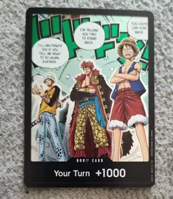 DON!! Card OP07 Trafalgar, Eustass Kid, Monkey One Piece Double Pack Vol 4 NM/M - Image 1