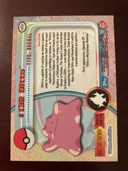 2000 Topps #132 Ditto Holo Foil Pokemon TV Animation Edition Series 3 Card - Image 2