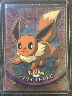 Topps 2000 Pokemon TV Animation Edition Series 3 Non-Holo Foil Card #133 Eevee - Image 1