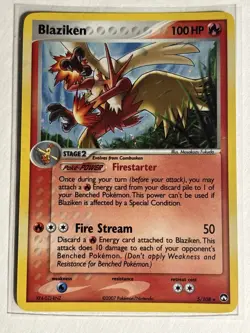 Blaziken 5/108 - EX Power Keepers Holo Rare Pokemon Card - Image 1