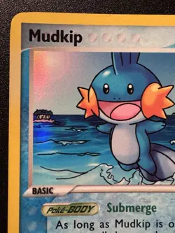 Mudkip 57/100 EX Crystal Guardians Pokemon Card Reverse Holo Foil Rare MP - Image 3