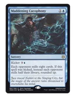 WOTC MtG Zendikar Rising Maddening Cacophony (R) (Foil) English NM - Image 1