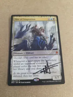 Sire Of Stagnation Signed By Tyler Jacobson Magic the Gathering - Image 1