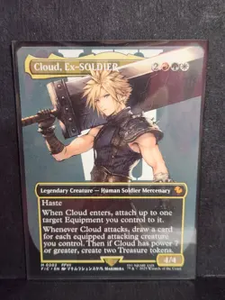 Cloud, Ex-SOLDIER Borderless - FIC 0202 NM - MTG Magic - Image 1