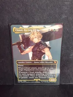 Cloud, Ex-SOLDIER Borderless - FIC 0202 NM - MTG Magic - Image 2
