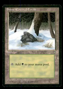 MTG Snow-Covered Forest LP Light Play Ice Age [3273] - Image 1