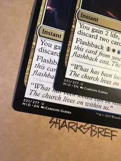 MTG Faithful Mending X2 MID 221/277 U NM Regular Pair - Image 3
