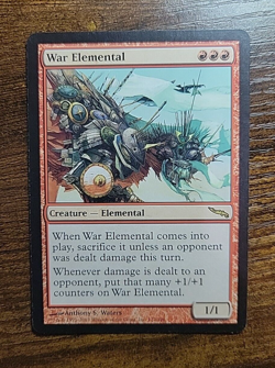 MTG War Elemental Mirrodin Red Rare Creature #112 Magic the Gathering - Image 1