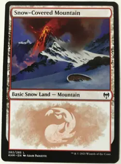 SNOW-COVERED MOUNTAIN 282 Kaldheim MTG Magic the Gathering NM - Image 1