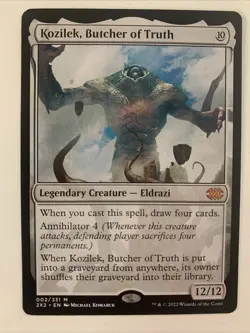 MTG Kozilek, Butcher of Truth Double Masters 2022 002 Mythic NM Magic Edh - Image 1
