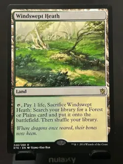 Magic the Gathering MTG Windswept Heath (248) Khans of Tarkir KTK Rare Land - Image 1