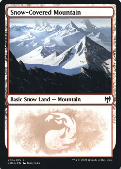 MTG Snow-Covered Mountain () Normal NM Kaldheim Magic 283 - Image 1