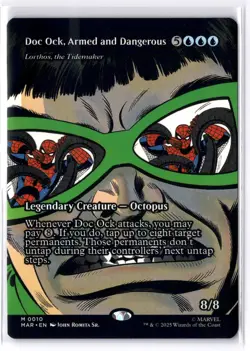 Doc Ock, Armed and Dangerous - Lorthos, the Tidemaker (Borderless) 10 MTG Marvel - Image 1