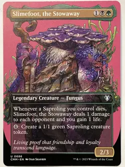 MTG TCG - Slimefoot, the Stowaway 0686 Borderless Commander Masters - NM - Image 1
