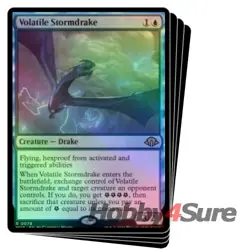 Foil Volatile Stormdrake X4 M/NM Magic: The Gathering MTG Modern Horizons 3 - Image 1