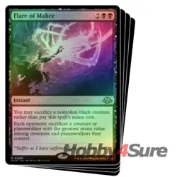 Foil Flare Of Malice X4 M/NM Magic: The Gathering MTG Modern Horizons 3 - Image 1