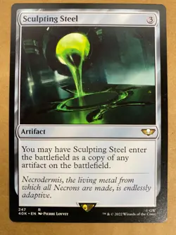 MTG 1x Sculpting Steel # 247 Universes Beyond: Warhammer 40000 40K Magic x1 NM - Image 1