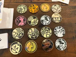 Huge Lot Pokemon TCG ETB Dice Damage VStar Markers 4 Binders, Chips, Stickers - Image 3