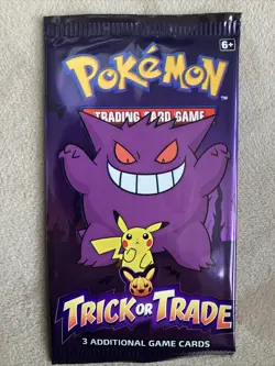 Pokemon TCG 2022 Trick-Or-Trade Booster Pack - 3 Card Pack - Factory Sealed (x5) - Image 1