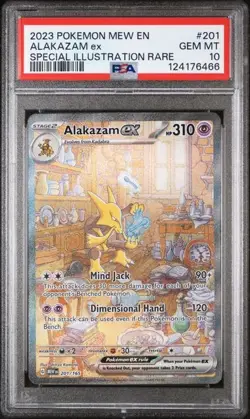 2023 Pokemon Alakazam EX Special Illustration Rare Card 201/165 PSA 10 - Image 1