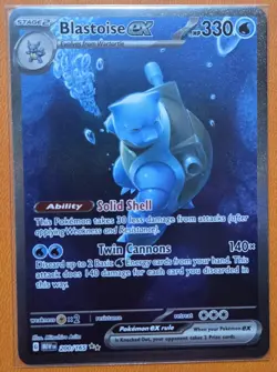 POKEMON SCARLET AND VIOLET 151 BLASTOISE EX 200/165 - Image 1