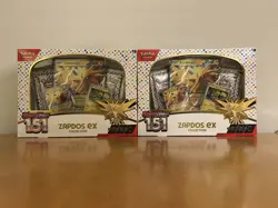 Pokemon Scarlet and Violet Pokemon 151 Zapdos Ex Collection - Lot of 2 - Image 1