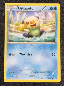 2 Corner Square Cut - Oshawott 30/114 - Error Misprint - Pokemon TCG - Image 2